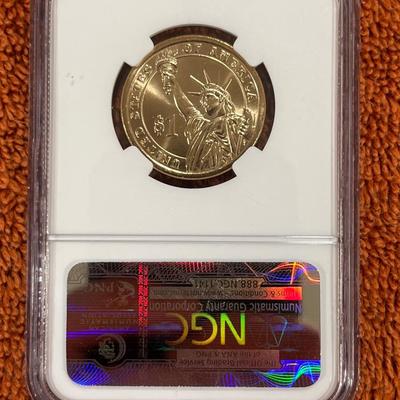 NGC Graded MS 66 2009 James K. Polk First Day Of Issue Dollar Coin