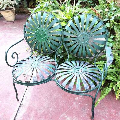 Lot #122 Vintage Double-Seat Garden Chair