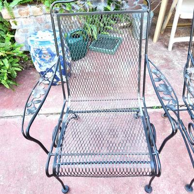 Lot #124  Pair of vintage Iron Patio Chairs