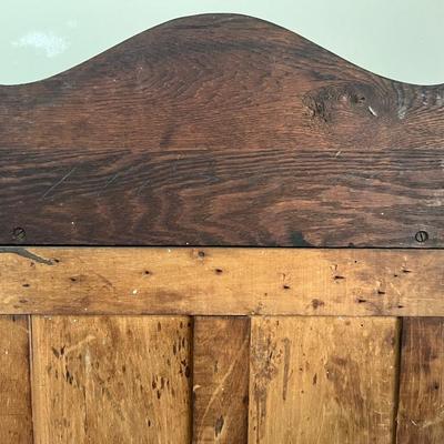 Antique Oak Side by Side Secretary 1900s Era