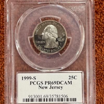 PCGS Graded Proof 69 DCAM 1999-S Quarter