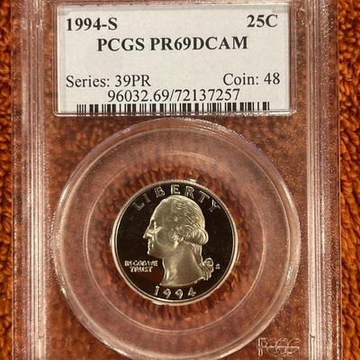 PCGS Graded Proof 69 DCAM 1994-S Quarter
