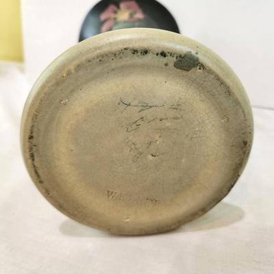 Lot #137  Vintage WELLER Art Vase - Signed