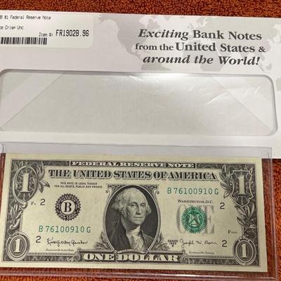 1963-B $1 Federal Reserve Note, Uncirculated