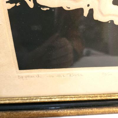 Lot #144  Dimensional Print "Approach to the River" - #32/100