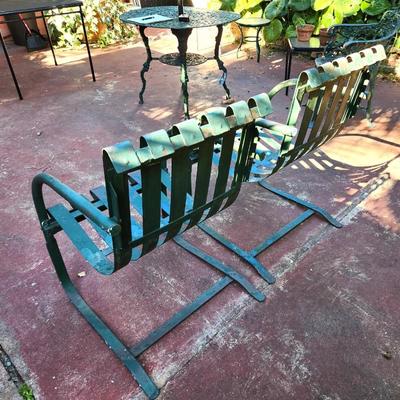 Lot #148  Pair of Vintage Metal Garden/Patio "Rockers"