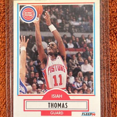 1990 Fleer Isiah Thomas Basketball Card