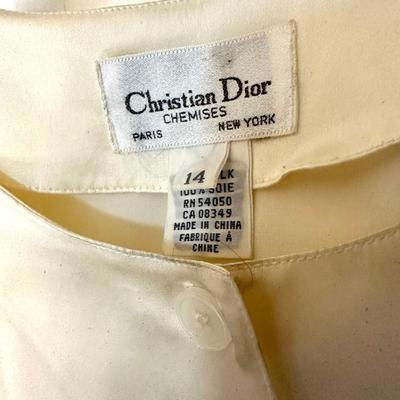 1980's Christian Dior 100% Silk Blouse