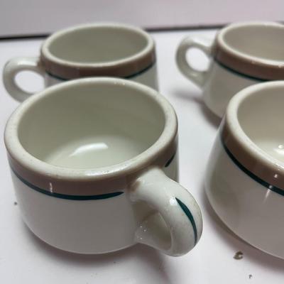 4 NICE THICK SYRACUSE CHINA COFFEE CUPS