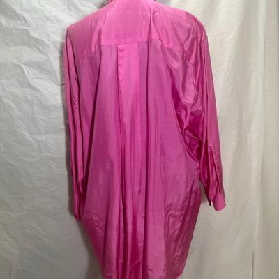 1980's Pink flash Oversized Blouse