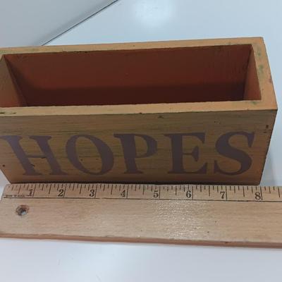 Stay rooted in Faith slat wood wall hanging and a Hopes and Blessings box