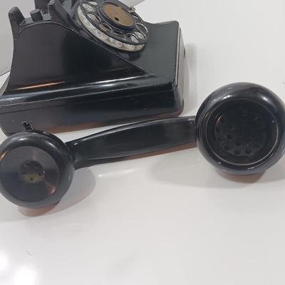 Vintage black dial telephone