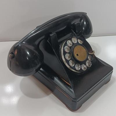 Vintage black dial telephone