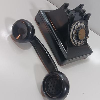Vintage black dial telephone