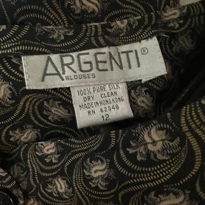 Argenti 100% Silk Light Jacket or Blouse
