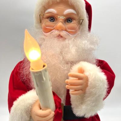 VINTAGE Animated & Illuminated Santa