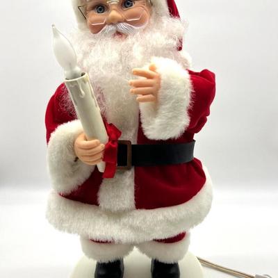 VINTAGE Animated & Illuminated Santa