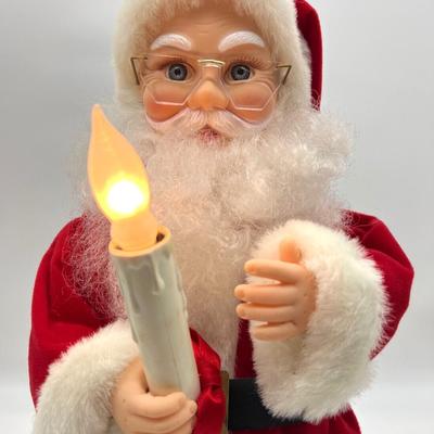 VINTAGE Animated & Illuminated Santa