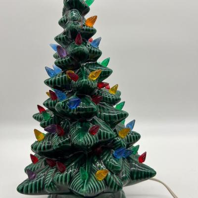 Vintage Ceramic 12 Inch Christmas Tree ~Read Details