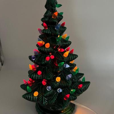 Vintage Ceramic 12 Inch Christmas Tree ~Read Details