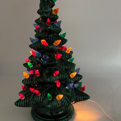 Vintage Ceramic 12 Inch Christmas Tree ~Read Details