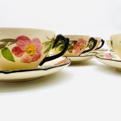 Vintage 51 Piece Franciscan Wear Desert Rose Dishes