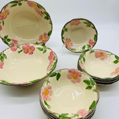 Vintage 51 Piece Franciscan Wear Desert Rose Dishes