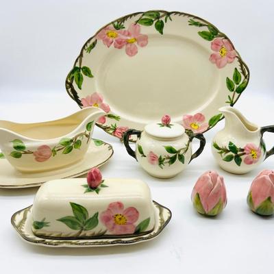 Vintage 51 Piece Franciscan Wear Desert Rose Dishes