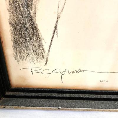 Lot #166  Listed Artist R.C. Gorman signed/numbered lithograph "Three Taos Men"