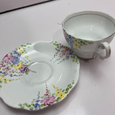 MADE IN ENGLAND BONE CHINA CUP AND SAUCER