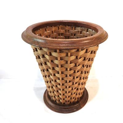 Lot #167  Vintage Woodcraft Waste Basket - Berea College, Kentucky