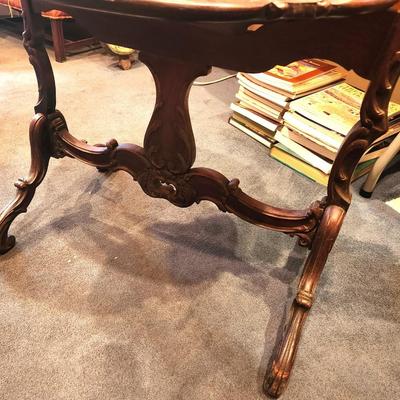 Lot #168  Antique Tilt Top Tea Table