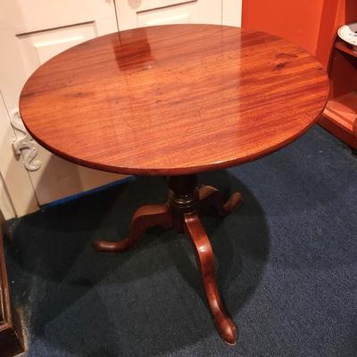 Lot #175  Antique Tilt Top Table