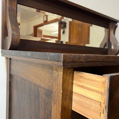 Empire Oak Antique Buffet 1900s?