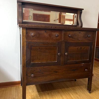 Empire Oak Antique Buffet 1900s?