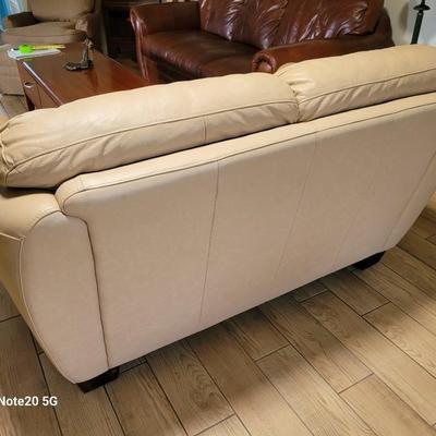 Leather Loveseat