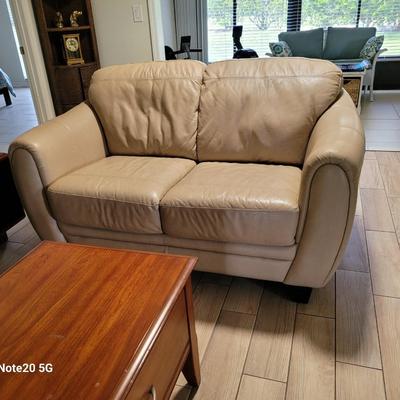Leather Loveseat