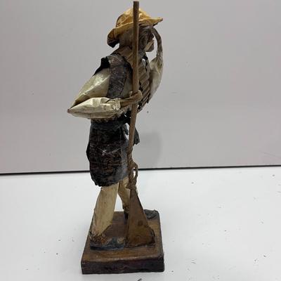 DON QUIXOTE FIGURE AND A HINGED BOX