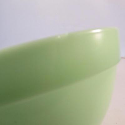 Vintage Fire King Jadeite Batter Bowl with Spout- Approx 7 1/2