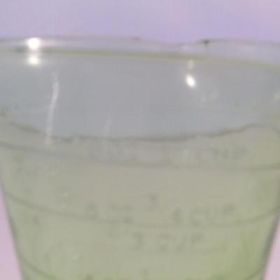 Vintage Federal Glass Uranium Glass 3 Spout Measuring Cup- 1 Cup Capacity- Approx 4 3/8