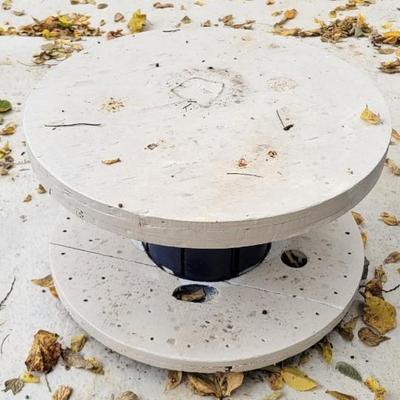 Small Round Outdoor Spool Table