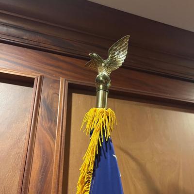 American & Brigadier General Flags & Stand (O-MG)