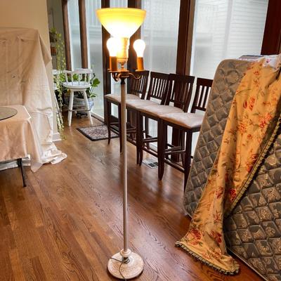 Cast iron floor lamp