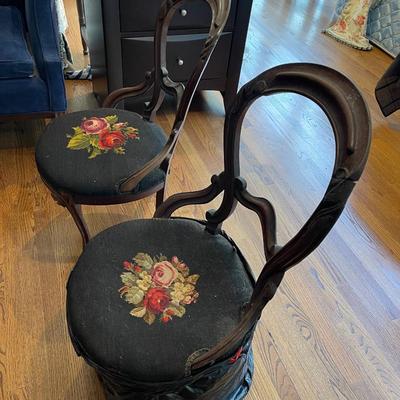 Antique balloon chairs