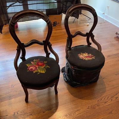 Antique balloon chairs