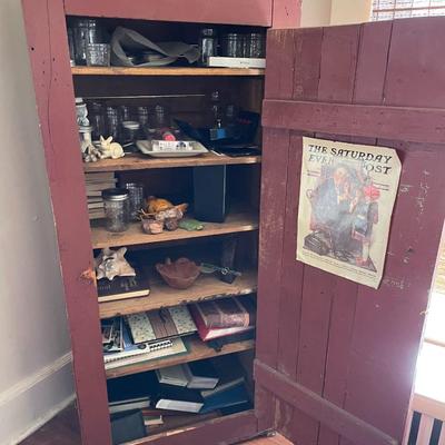 Primitive Hutch Cabinet