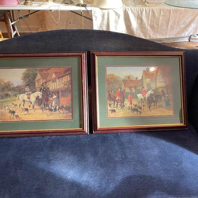 Pair of framed prints