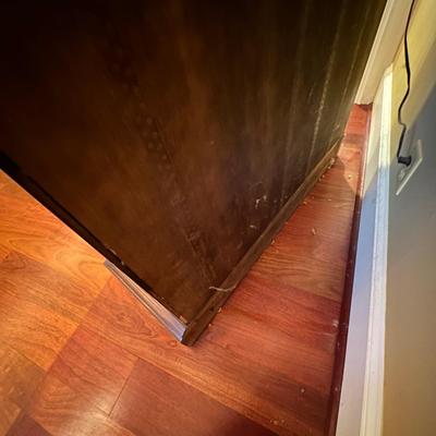 Burl Wood Veneer Lighted Display Case (SR-KL)