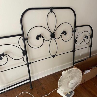 King wrought iron headboard