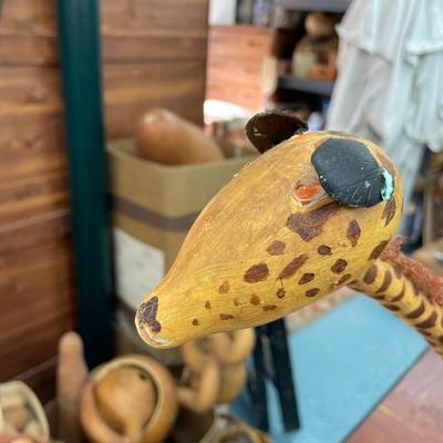 Folk Art Gourd Giraffe